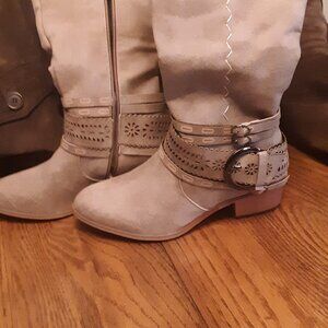 Weastern Womens Leather Boots 15"